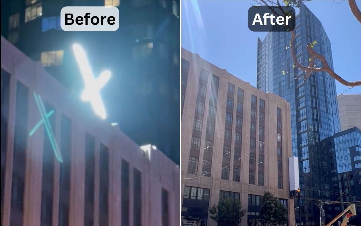 Elon Musk's controversial X sign removed amid permit flouting and resident anger